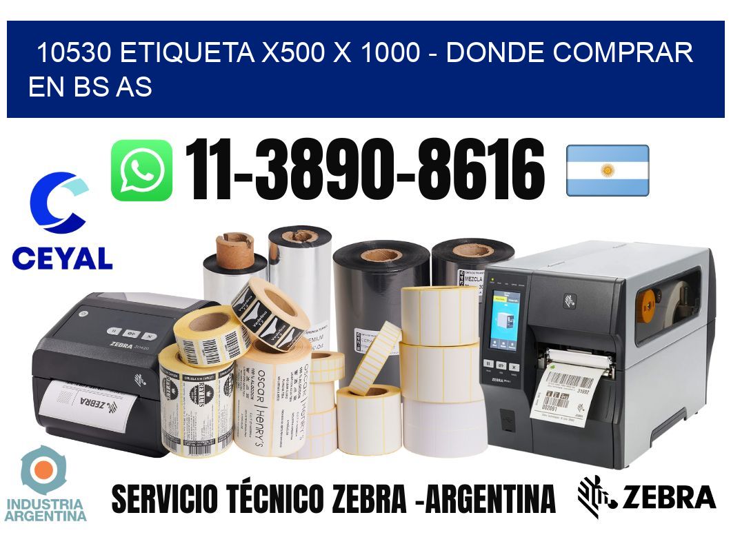 10530 etiqueta x500 x 1000 - Donde Comprar en bs as