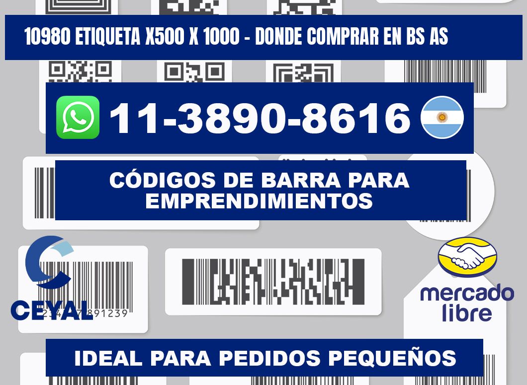 10980 etiqueta x500 x 1000 - Donde Comprar en bs as