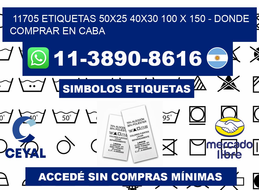 11705 etiquetas 50x25 40x30 100 x 150 - Donde Comprar en Caba