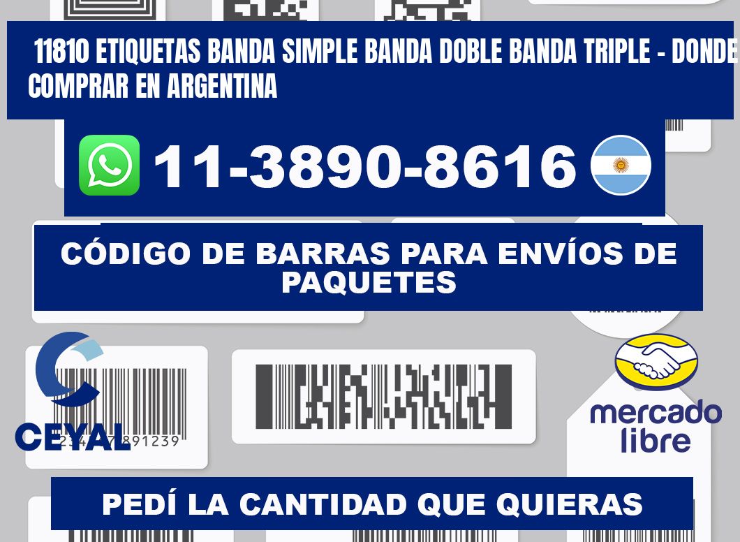 11810 etiquetas banda simple banda doble banda triple - Donde Comprar en Argentina
