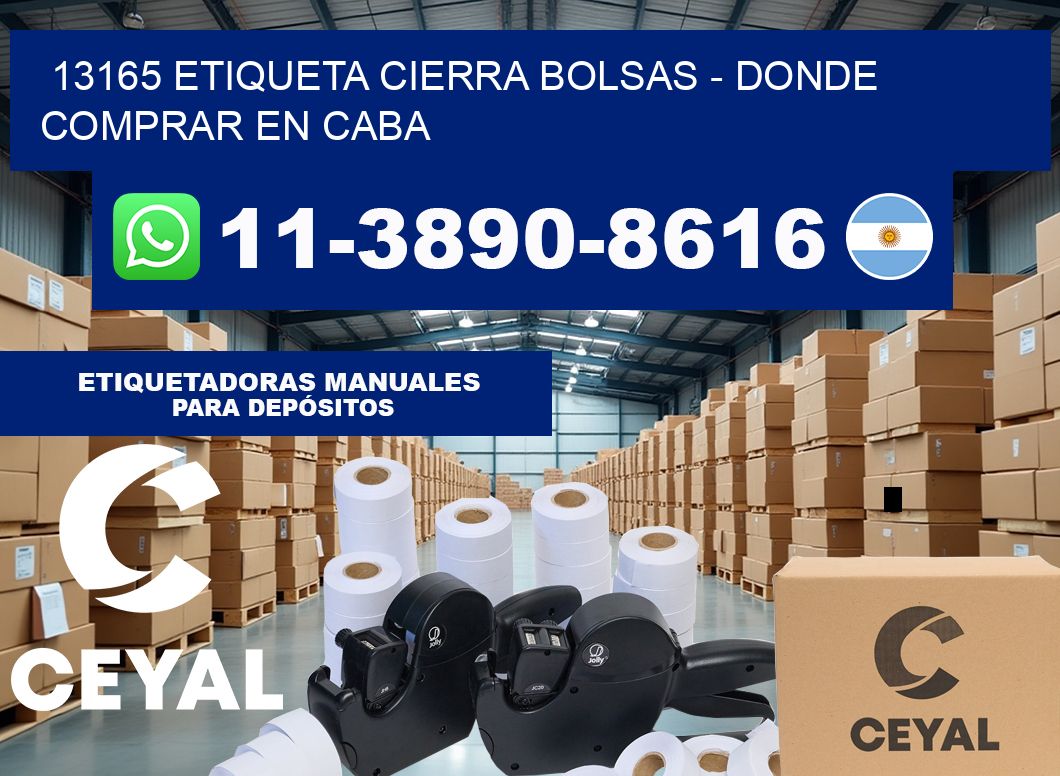 13165 etiqueta Cierra Bolsas – Donde Comprar en Caba