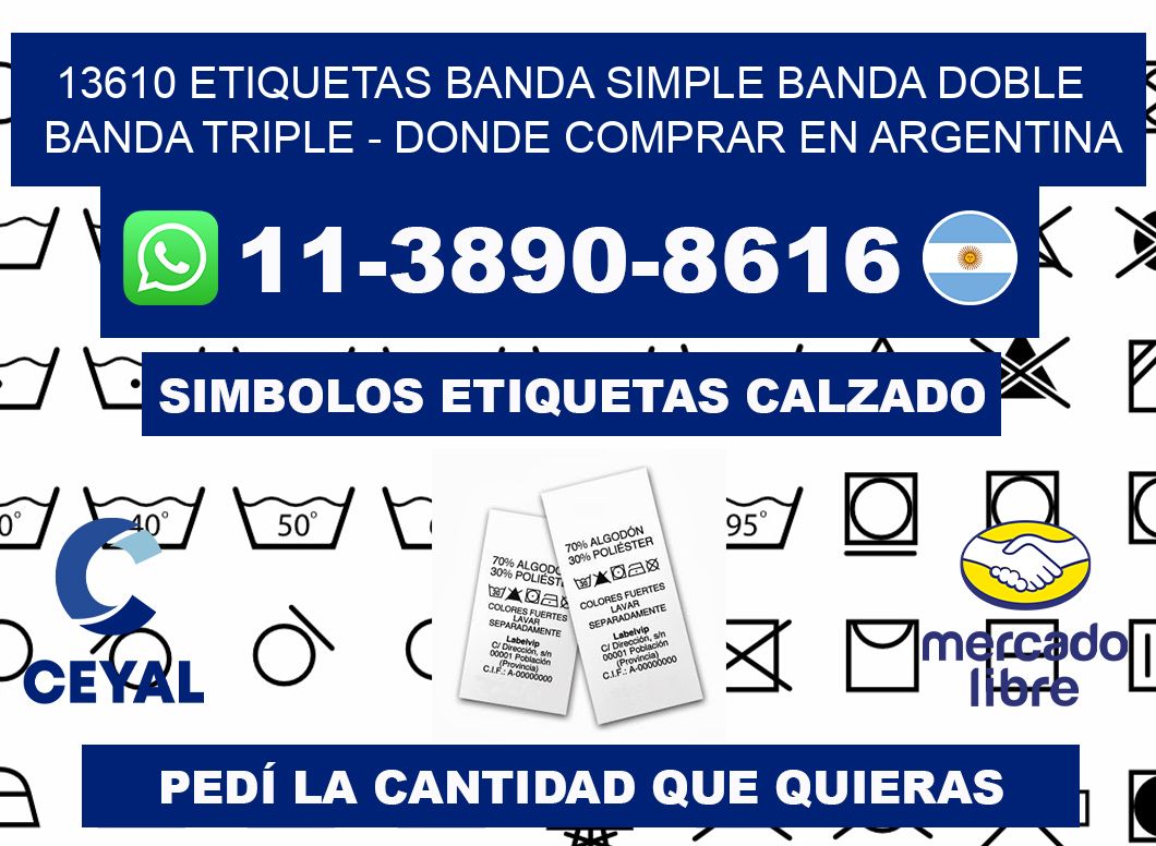 13610 etiquetas banda simple banda doble banda triple - Donde Comprar en Argentina