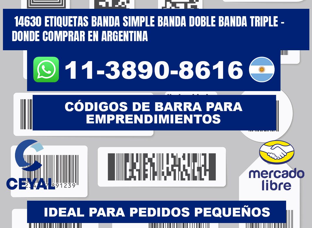 14630 etiquetas banda simple banda doble banda triple - Donde Comprar en Argentina