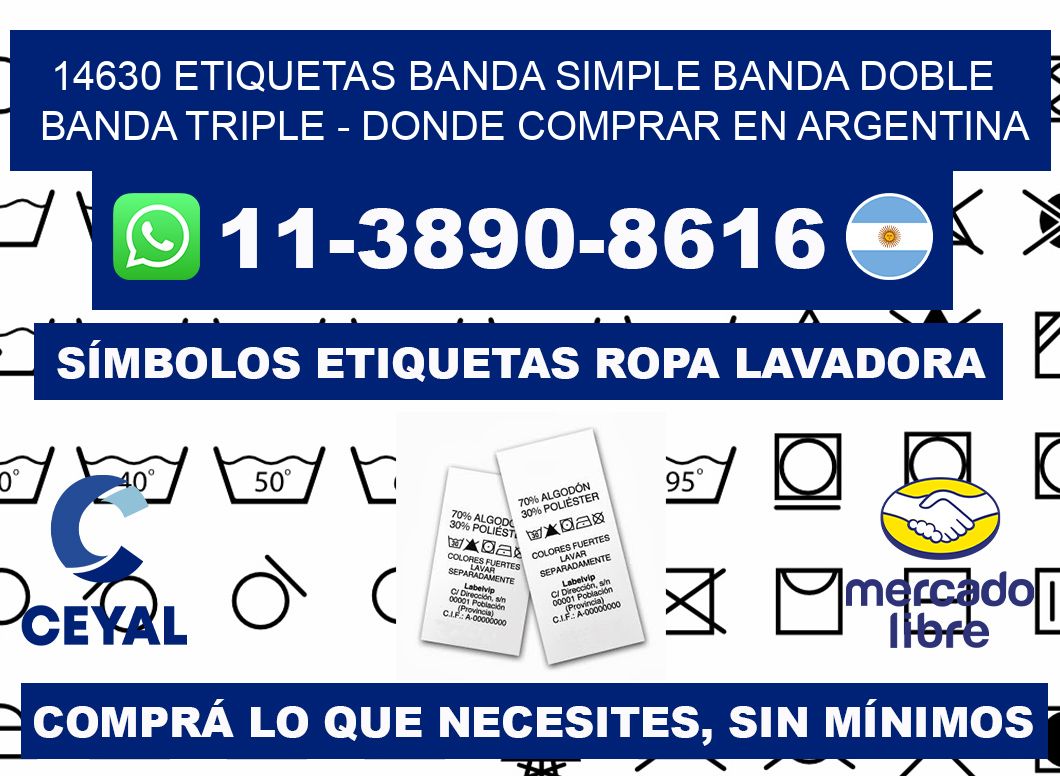 14630 etiquetas banda simple banda doble banda triple - Donde Comprar en Argentina