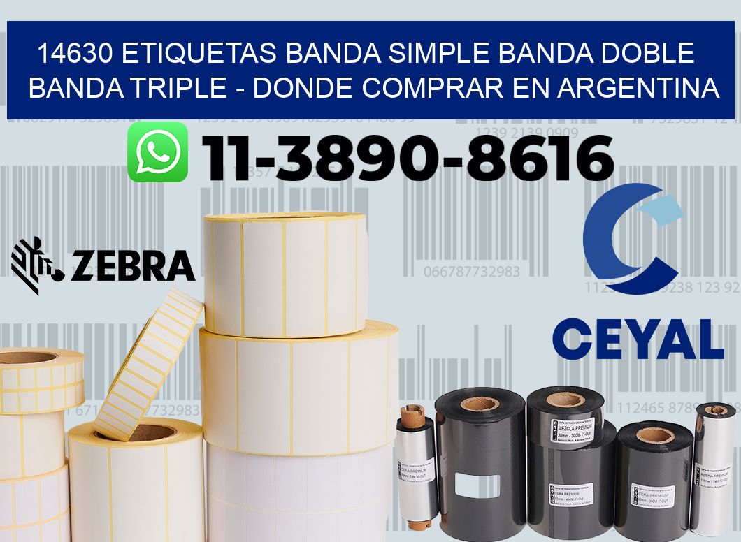 14630 etiquetas banda simple banda doble banda triple - Donde Comprar en Argentina
