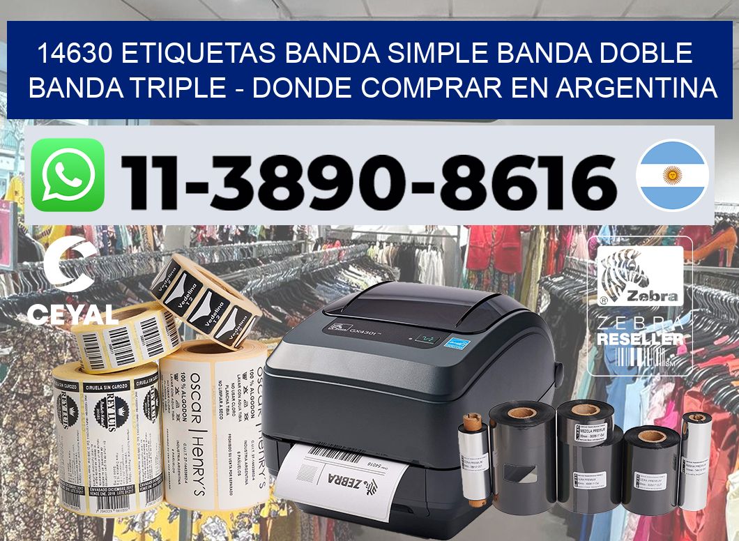 14630 etiquetas banda simple banda doble banda triple – Donde Comprar en Argentina