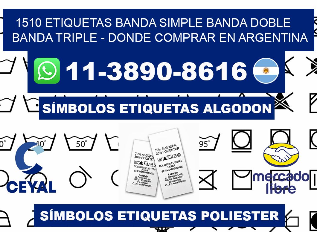 1510 etiquetas banda simple banda doble banda triple - Donde Comprar en Argentina
