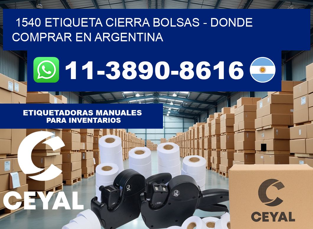 1540 etiqueta Cierra Bolsas – Donde Comprar en Argentina