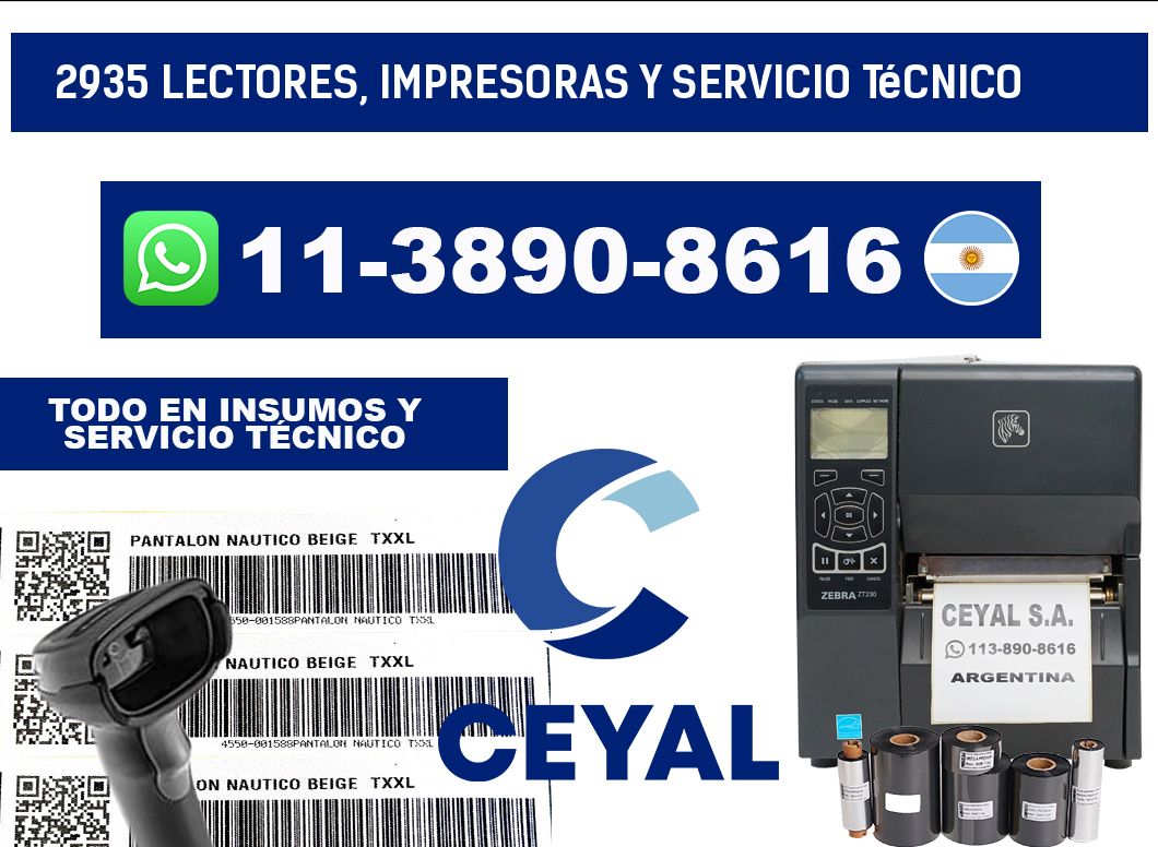 2935 Lectores, Impresoras y Servicio Técnico