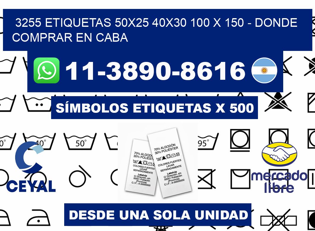 3255 etiquetas 50x25 40x30 100 x 150 - Donde Comprar en Caba