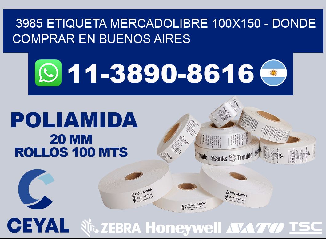 3985 etiqueta MercadoLibre 100x150 - Donde Comprar en Buenos Aires