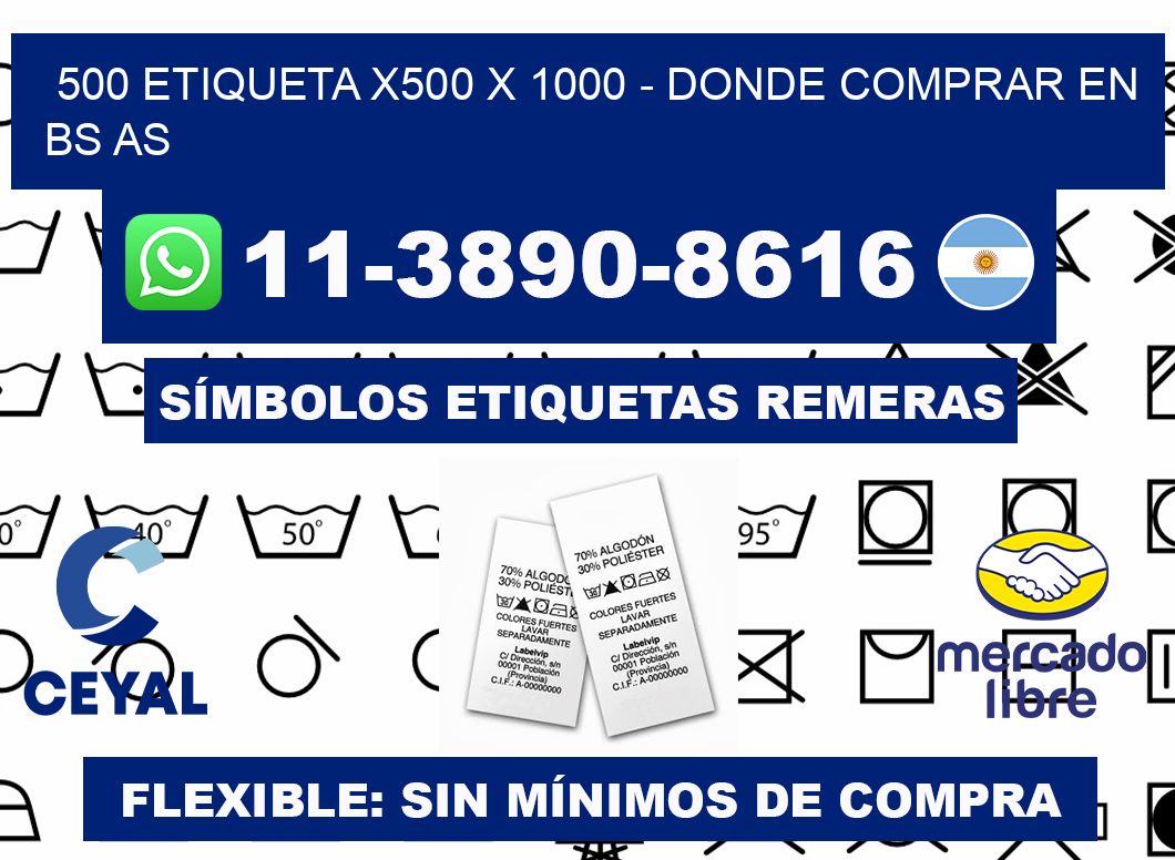 500 etiqueta x500 x 1000 - Donde Comprar en bs as
