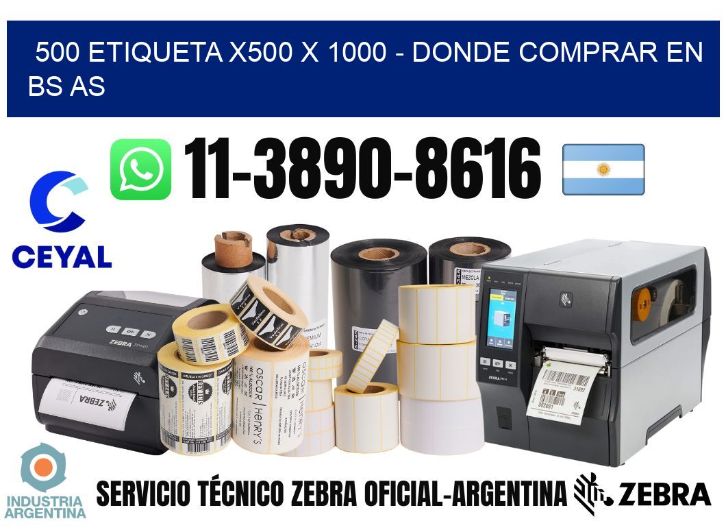 500 etiqueta x500 x 1000 - Donde Comprar en bs as