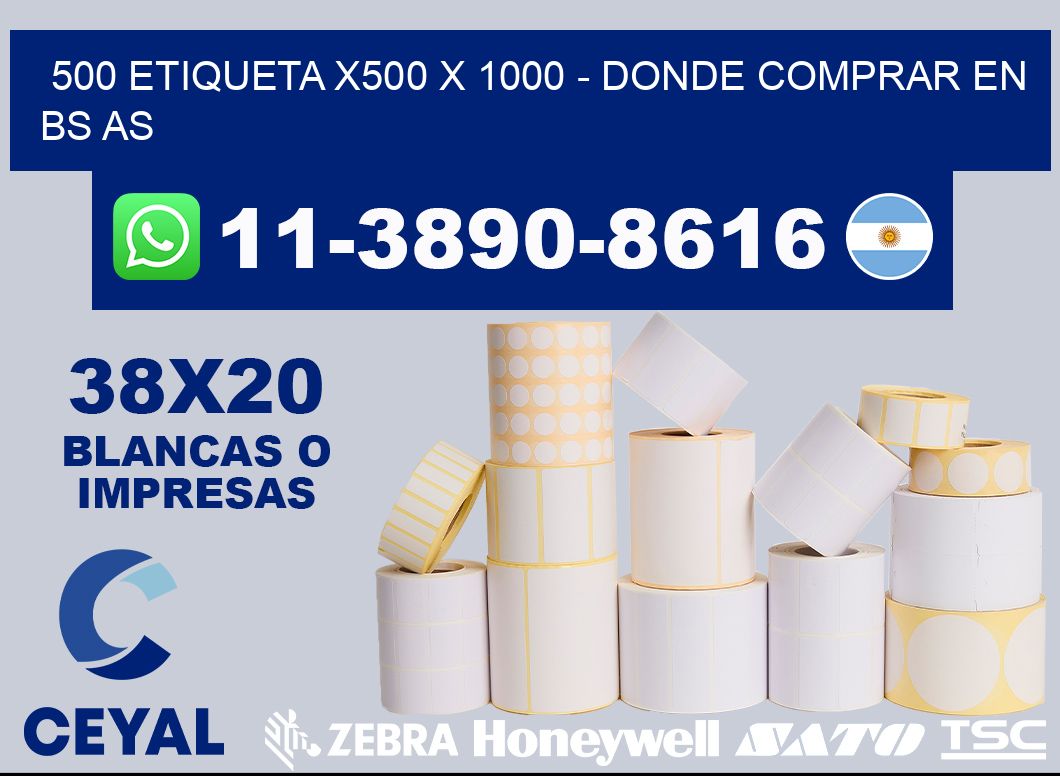 500 etiqueta x500 x 1000 - Donde Comprar en bs as