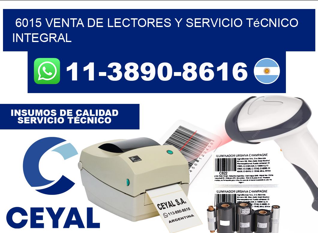 6015 Venta de Lectores y Servicio Técnico Integral