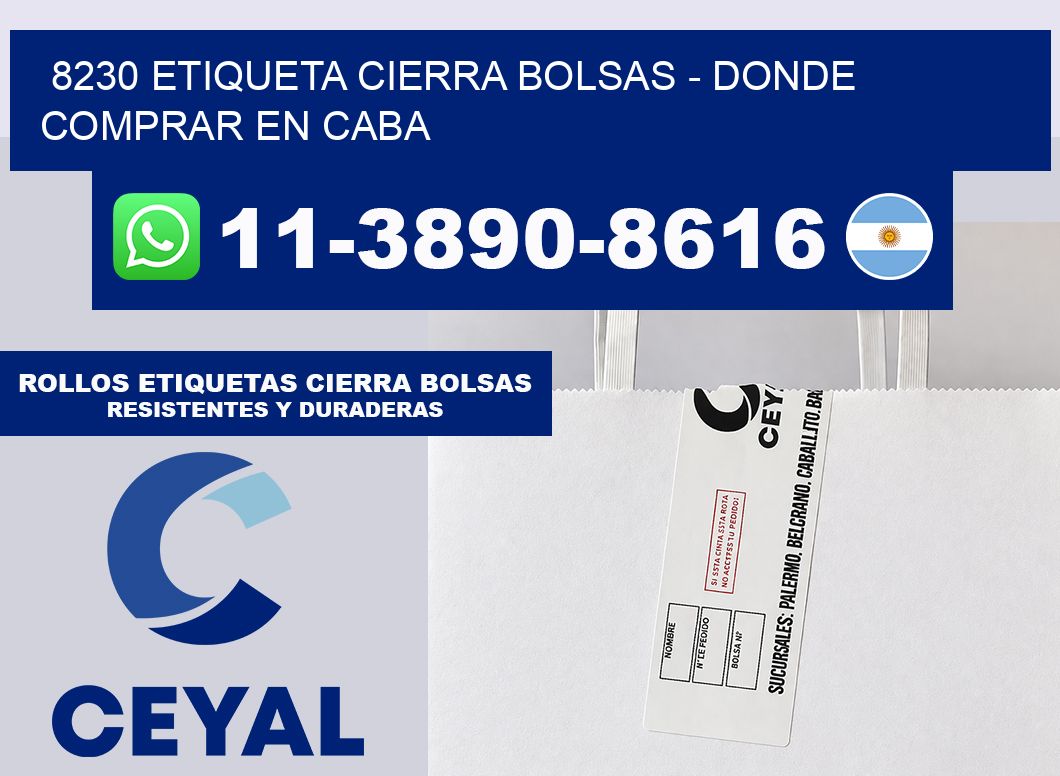 8230 etiqueta Cierra Bolsas – Donde Comprar en Caba