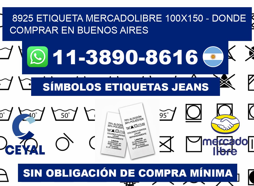 8925 etiqueta MercadoLibre 100x150 - Donde Comprar en Buenos Aires