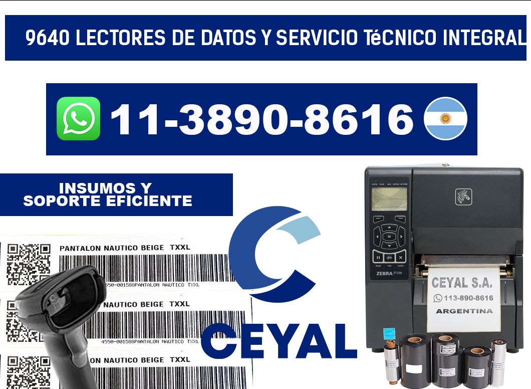 9640 Lectores de Datos y Servicio Técnico Integral