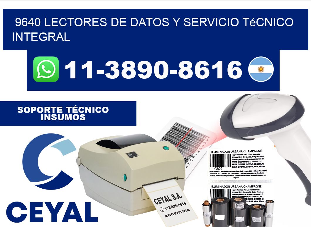 9640 Lectores de Datos y Servicio Técnico Integral