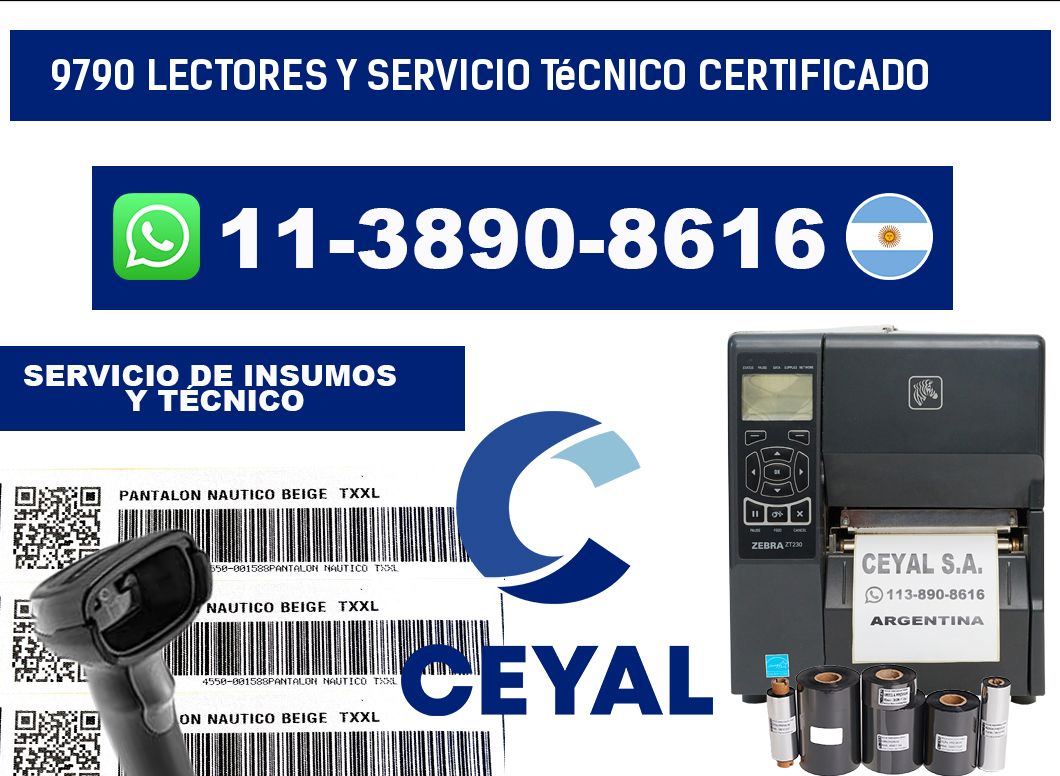 9790 Lectores y Servicio Técnico Certificado