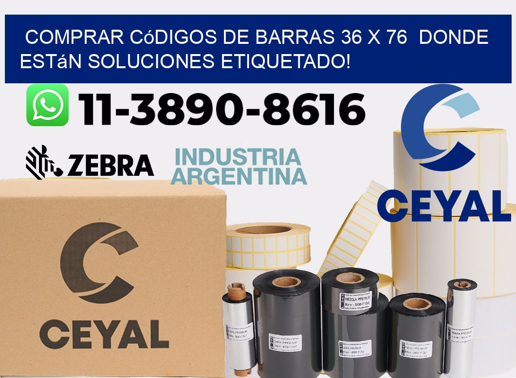Comprar códigos de barras 36 x 76  donde están soluciones etiquetado!