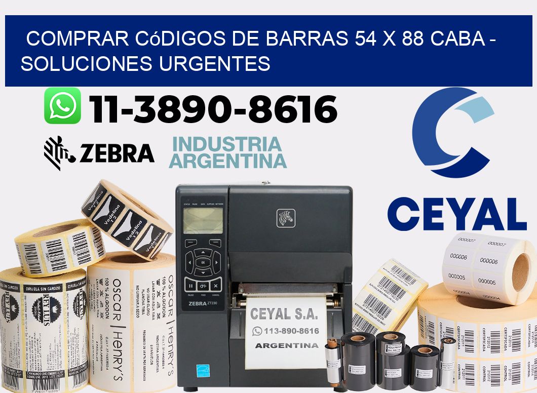 Comprar códigos de barras 54 x 88 CABA - soluciones urgentes