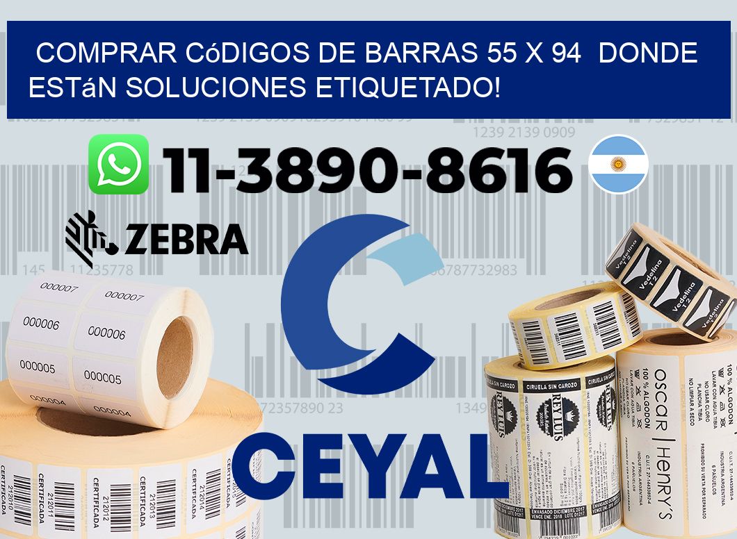 Comprar códigos de barras 55 x 94  donde están soluciones etiquetado!