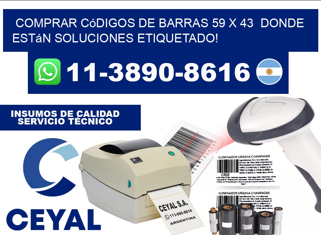 Comprar códigos de barras 59 x 43  donde están soluciones etiquetado!