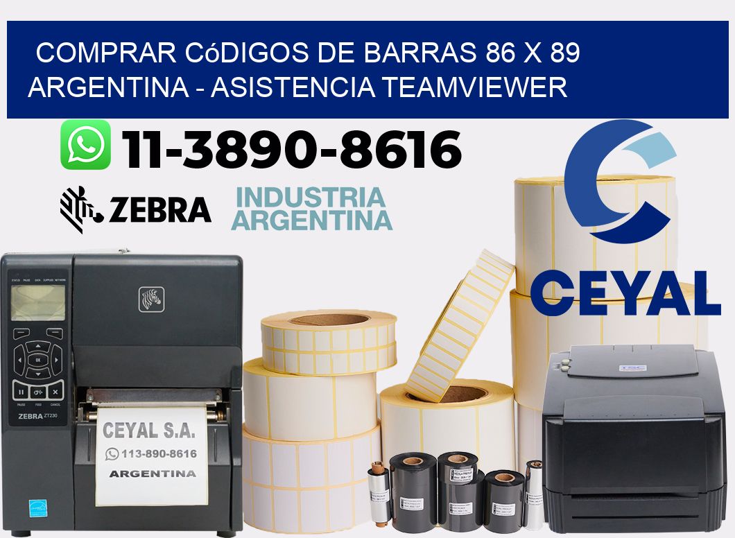 Comprar códigos de barras 86 x 89 argentina - asistencia teamviewer