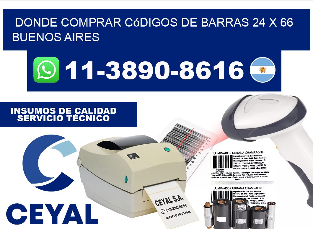 Donde Comprar códigos de barras 24 x 66  Buenos Aires
