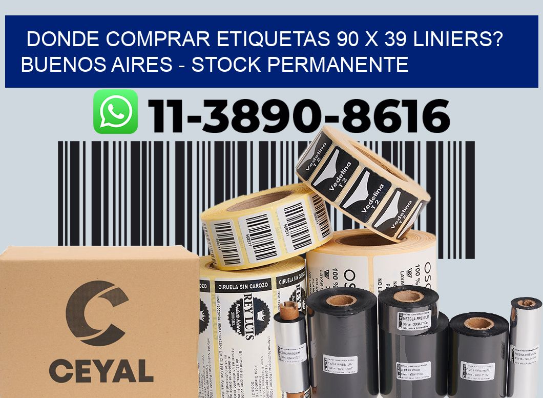 Donde Comprar etiquetas 90 x 39 LINIERS? Buenos Aires - Stock permanente