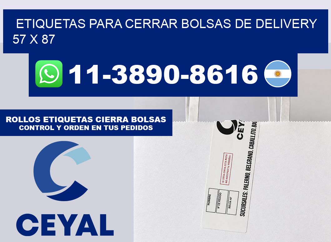 ETIQUETAS PARA CERRAR BOLSAS DE DELIVERY 57 x 87