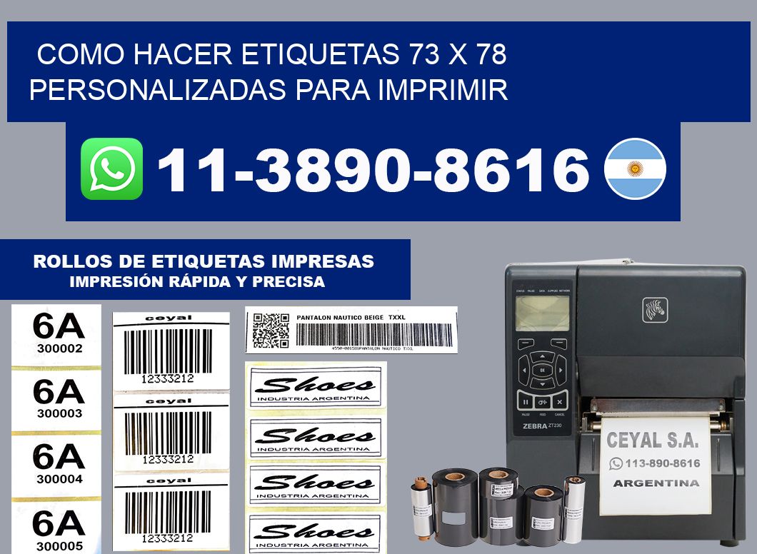 como hacer etiquetas 73 x 78 personalizadas para imprimir