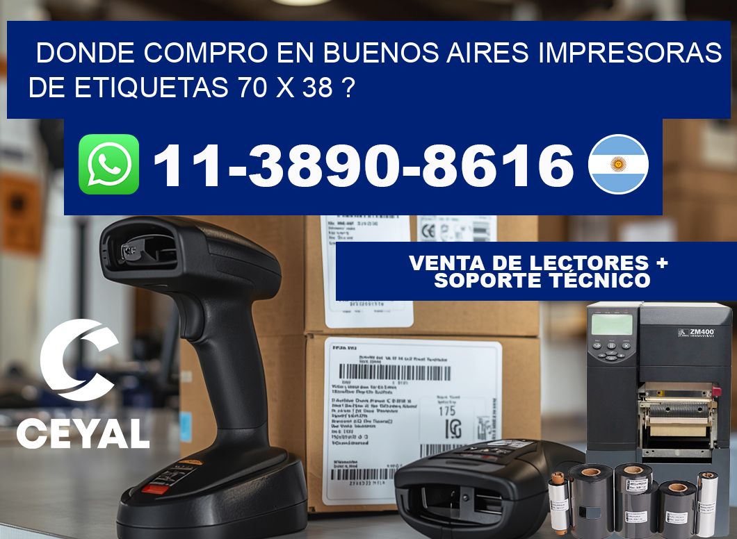 donde compro en buenos aires impresoras de etiquetas 70 x 38 ?