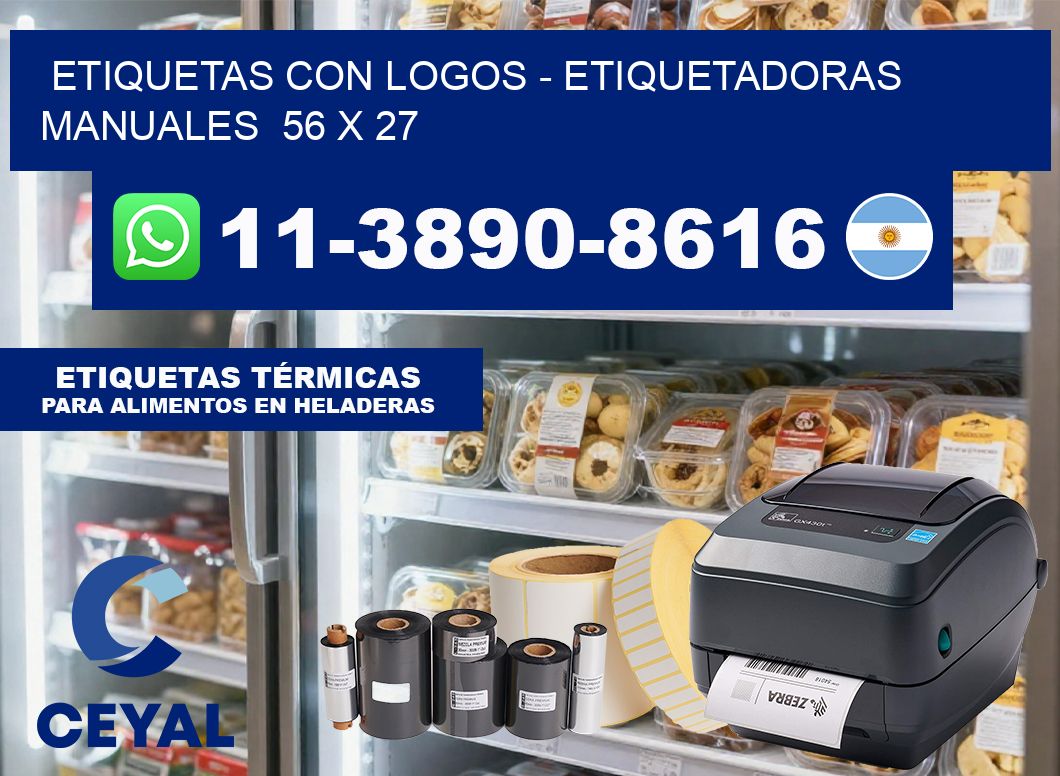 etiquetas con logos – Etiquetadoras Manuales  56 x 27
