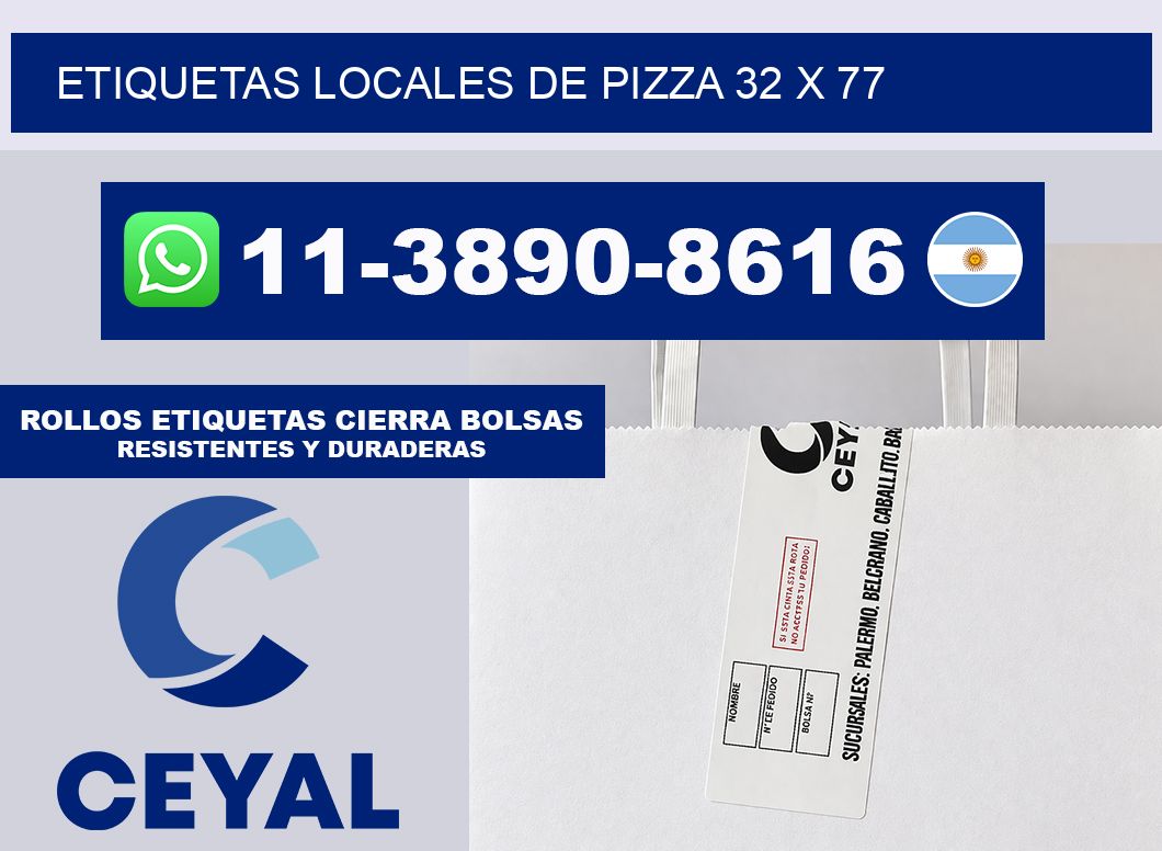 etiquetas locales de pizza 32 x 77