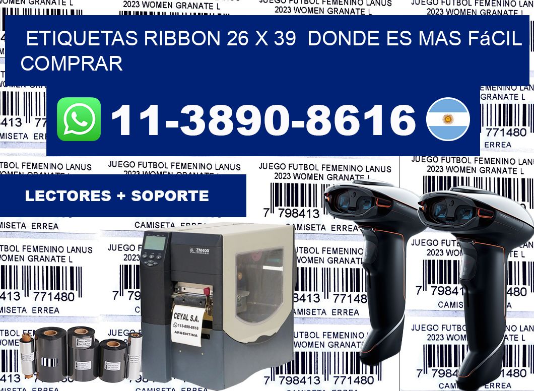 etiquetas ribbon 26 x 39  Donde es mas fácil comprar
