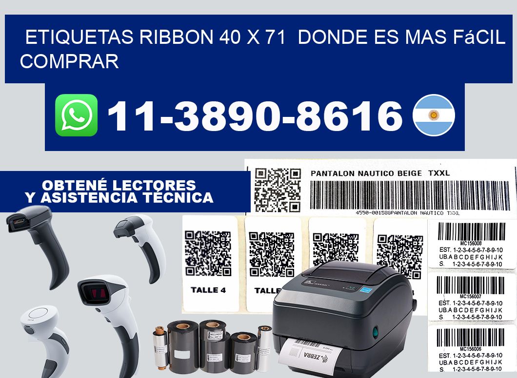 etiquetas ribbon 40 x 71  Donde es mas fácil comprar