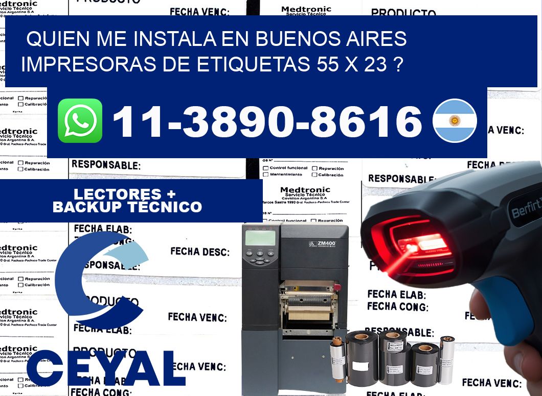 quien me instala en buenos aires impresoras de etiquetas 55 x 23 ?