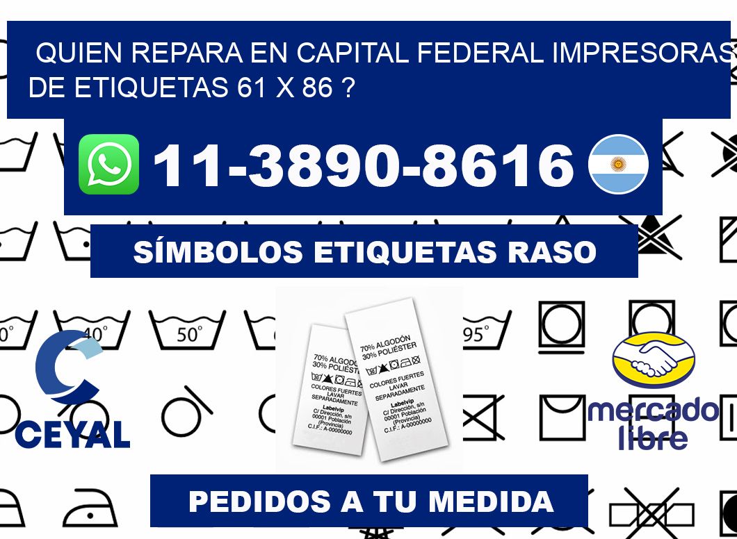 quien repara en capital federal impresoras de etiquetas 61 x 86 ?