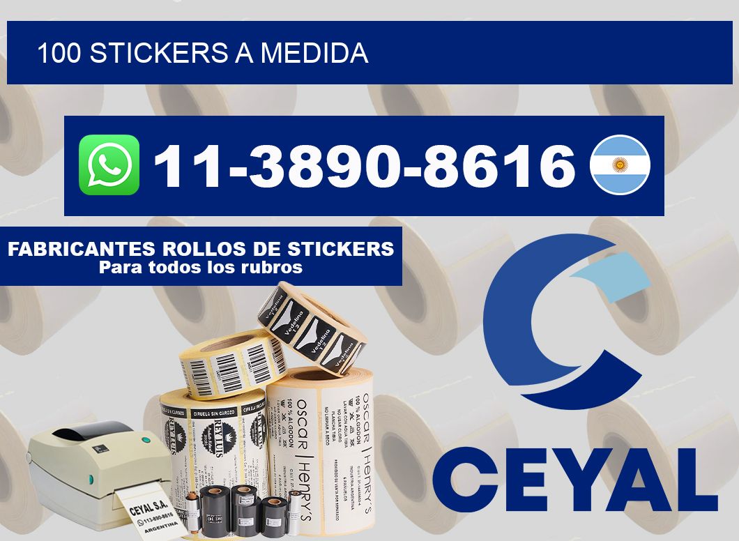 100 stickers a medida