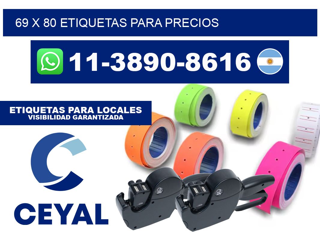 69 x 80 etiquetas para precios