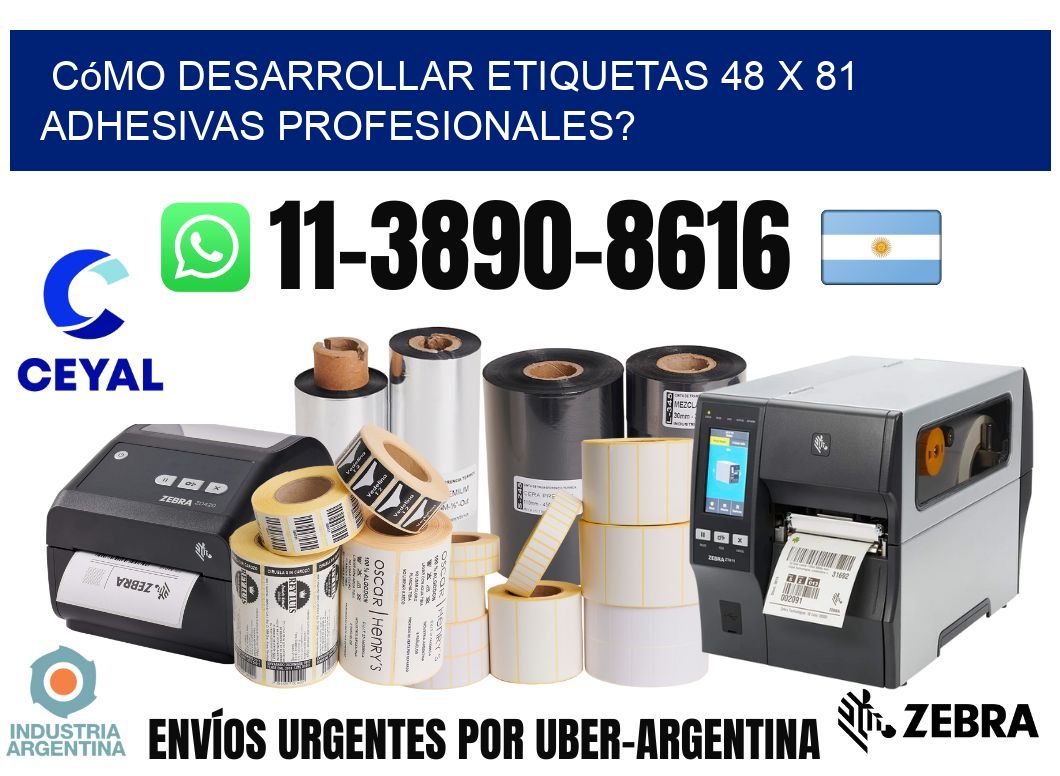 Cómo desarrollar etiquetas 48 x 81 adhesivas profesionales?