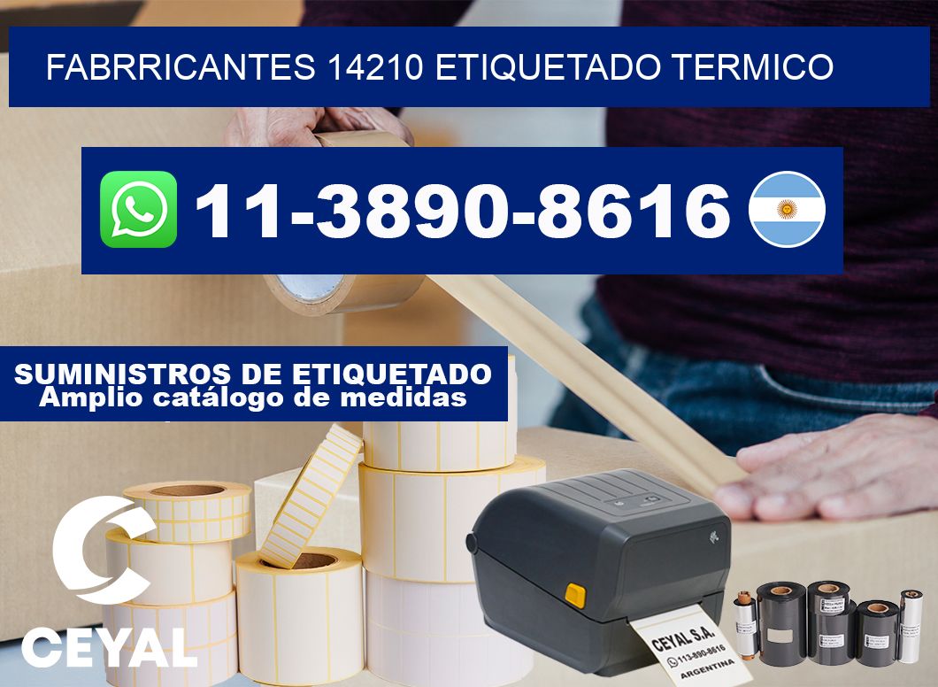 FABRRICANTES 14210 ETIQUETADO TERMICO