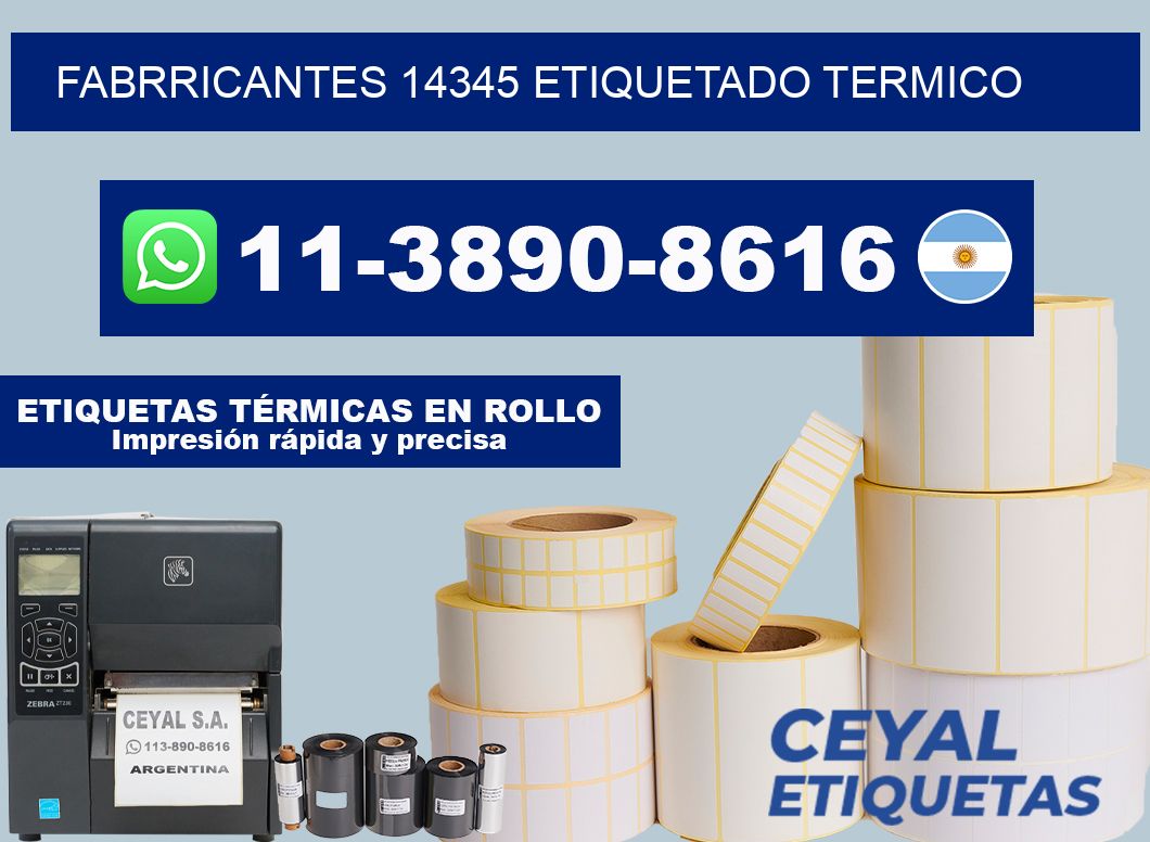 FABRRICANTES 14345 ETIQUETADO TERMICO