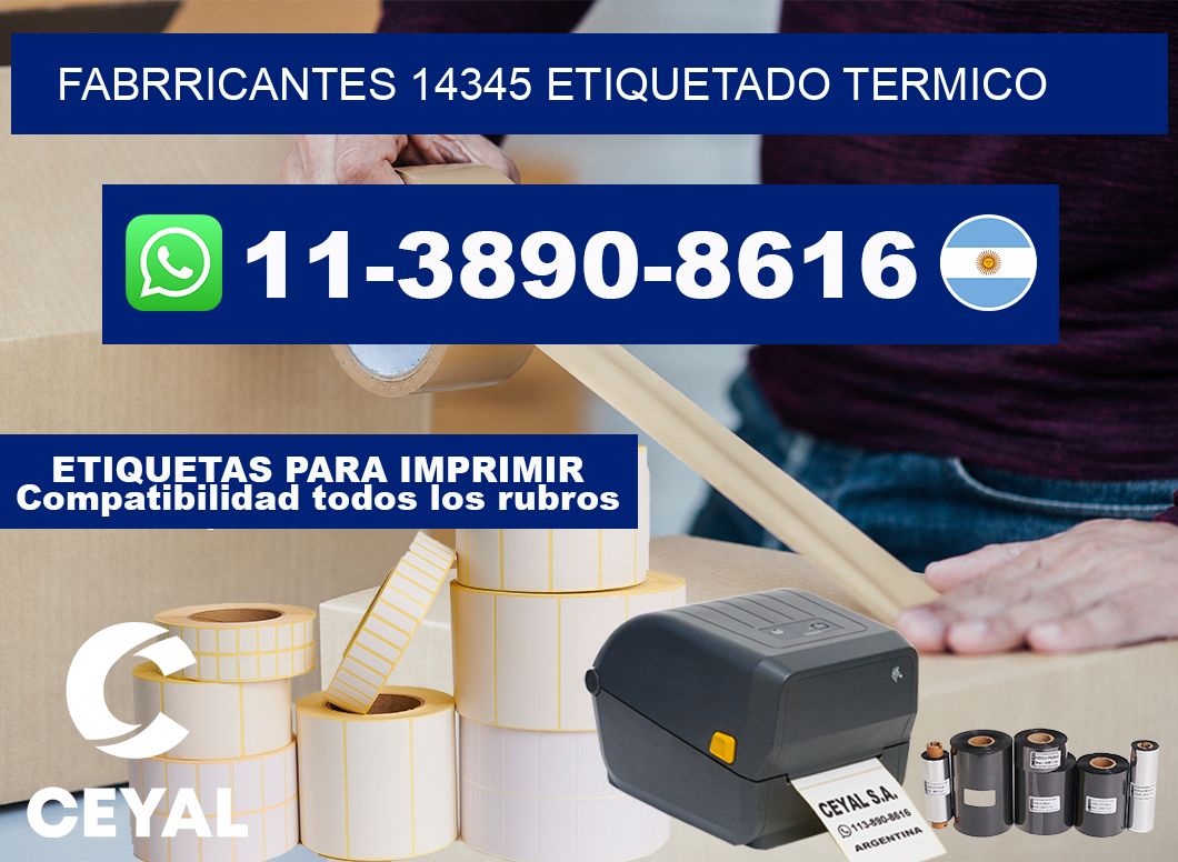 FABRRICANTES 14345 ETIQUETADO TERMICO