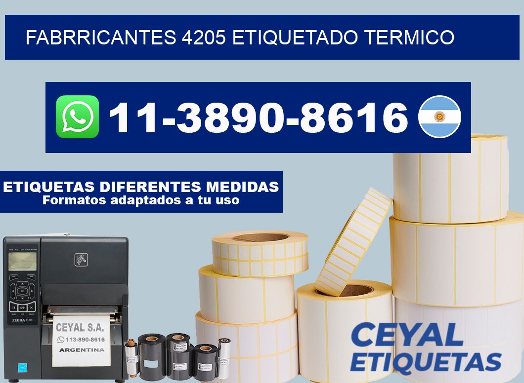 FABRRICANTES 4205 ETIQUETADO TERMICO
