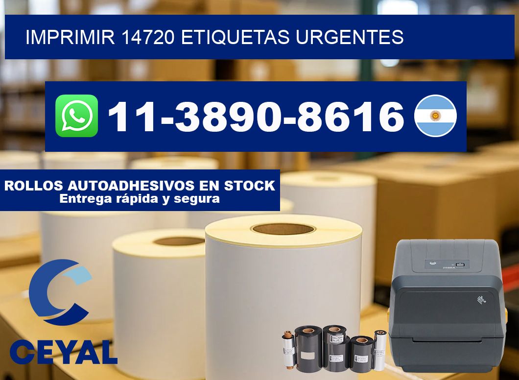 IMPRIMIR 14720 ETIQUETAS URGENTES