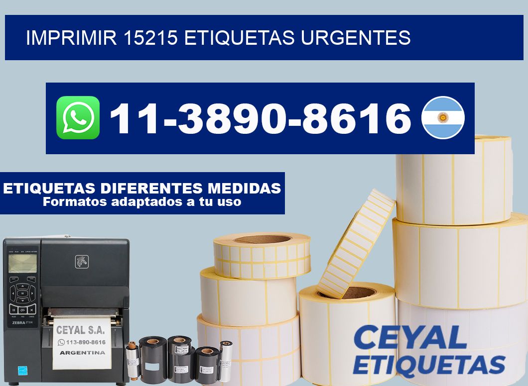 IMPRIMIR 15215 ETIQUETAS URGENTES