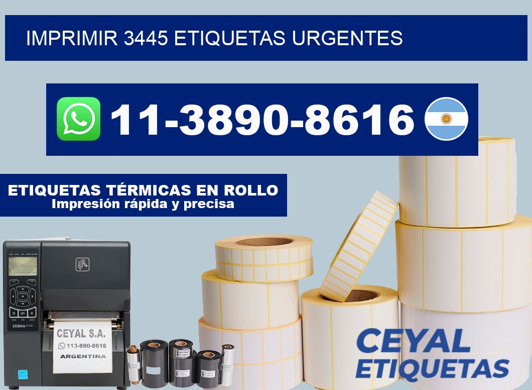 IMPRIMIR 3445 ETIQUETAS URGENTES